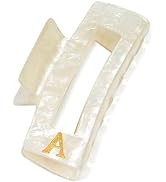 ACECHA 2026 Graduation Gifts for Women - Cute Initial Hair Claw Clip, 3.9'' Personalized Initial ...