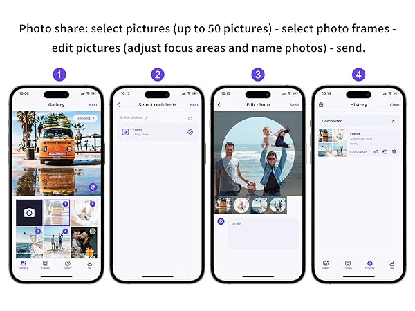 Photo Frame with HD Wide Angle