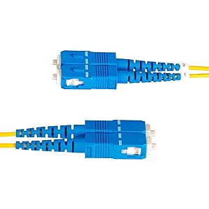 LC to SC(UPC) OS2 Single Mode Duplex Fiber Optic Cable, 9/125µm