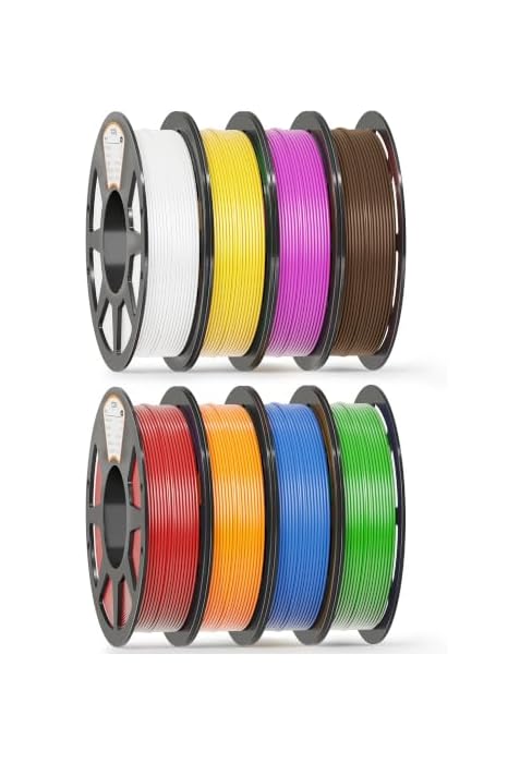 YOOPAI PLA+ Filament 1.75mm, 250g Starter Color Bundle, 8 Rolls | 3D Printer Filament Bundle, Beg...