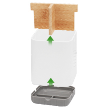 toothbrush holders with detachable bottom