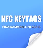 NFC Tags 215 NFC Keytags Black NFC fob Rewritable NFC 215 Tag NFC Business Card Programmable NFC ...