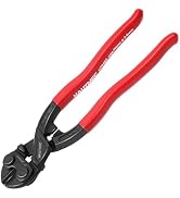HAUTMEC 8 Inch Mini Bolt Cutters, High Leverage Compact Bolt Cutter, Anti-Slip Comfort Grip, CRV ...