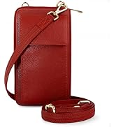 BULL GUARD Crossbody Leather Wallet Phone Purse, Anti Theft and RFID Blocking, Small Elegant Desi...