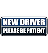 Z-oneMart New Driver Car Magnet for Car, Magnetic learner Driver Sign for Car, 10 x4 in Be Patien...