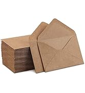 Kraft Mini Envelopes Brown Kraft Envelopes for Gift Cards and Business Cards (4"x2.75" 100 Pack)…