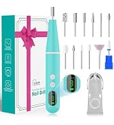 Cordless Nail Drill, Super Lightweight Electric Nail File, Low Noise Electric Nail Drill with 9 S...