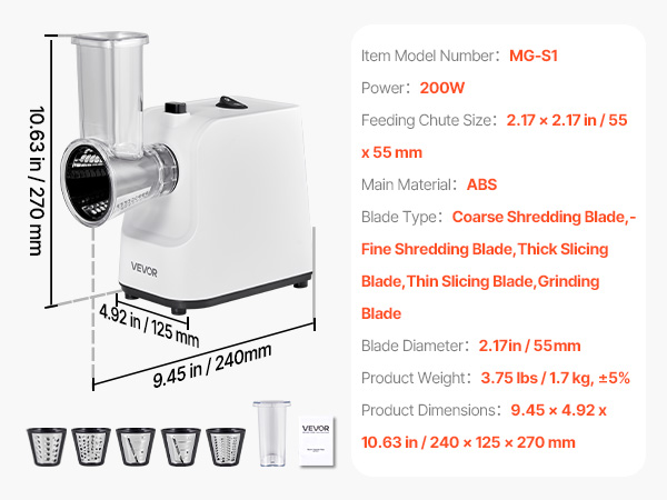 electric grater and slicer