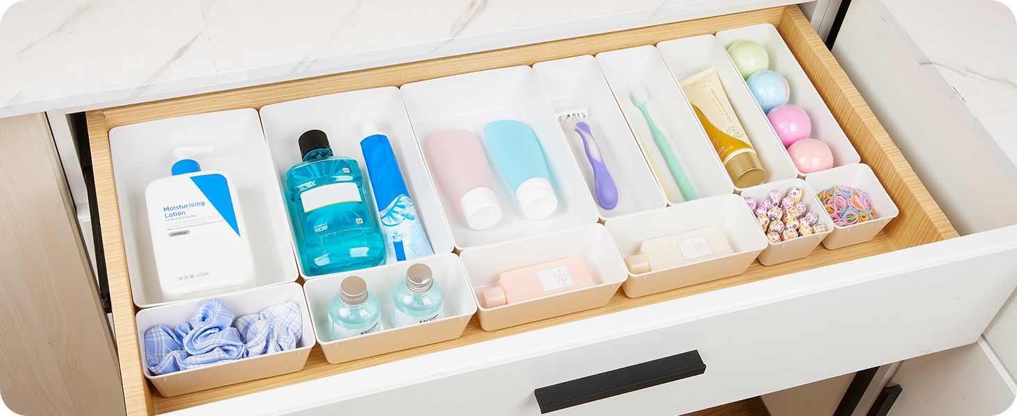 bathroom drawer organizer