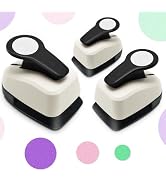 Circle Punch, Circle Hole Punch, Paper Hole Puncher, 3 PCS Circle Punch Set, 1 inch Hole Punch Ci...