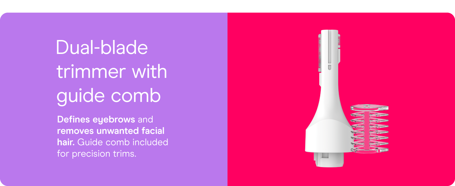 Conair girlbomb shaver trimmer nose facial hair women ladies ear portable light brow rechargeable