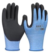 KDK Gardening Gloves for Women and Men, ECO Recycled Polyester Work Gloves with Latex Coating