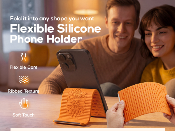 flexible silicone phone stand
