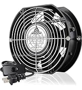 GDSTIME Axial Fan 17251, 110V 120V AC 172mm x 150mm x 51mm Dual Ball Bearing High Speed for DIY C...