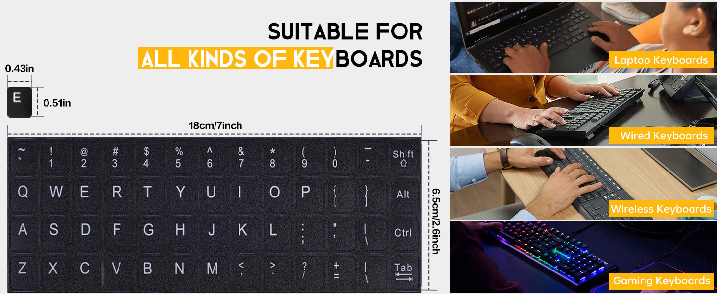laptop keyboard stickers