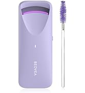 BEOVEA Heated Eyelash Curler - Travel Electric Lash Curler with Heat Sensitive Silicone Pad Fast ...