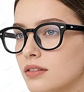 blue light glasses round frame