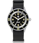 watchdives Dive Watch for Men, Vintage 50-Fathoms NH35/NH38 Automatic Watches 40mm Domed Glass 30...