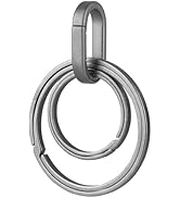 KEEPO LINK Multi-Use Titanium Key Ring - DIY EDC Keychain Rings for Men & Women, Split Keyring fo...