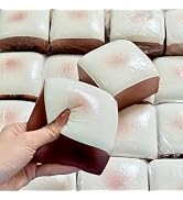 Super Thick Bread Slow Rising Squishy Toast, Sticky Food Squishies & Soft Foam Stress Relief Sque...