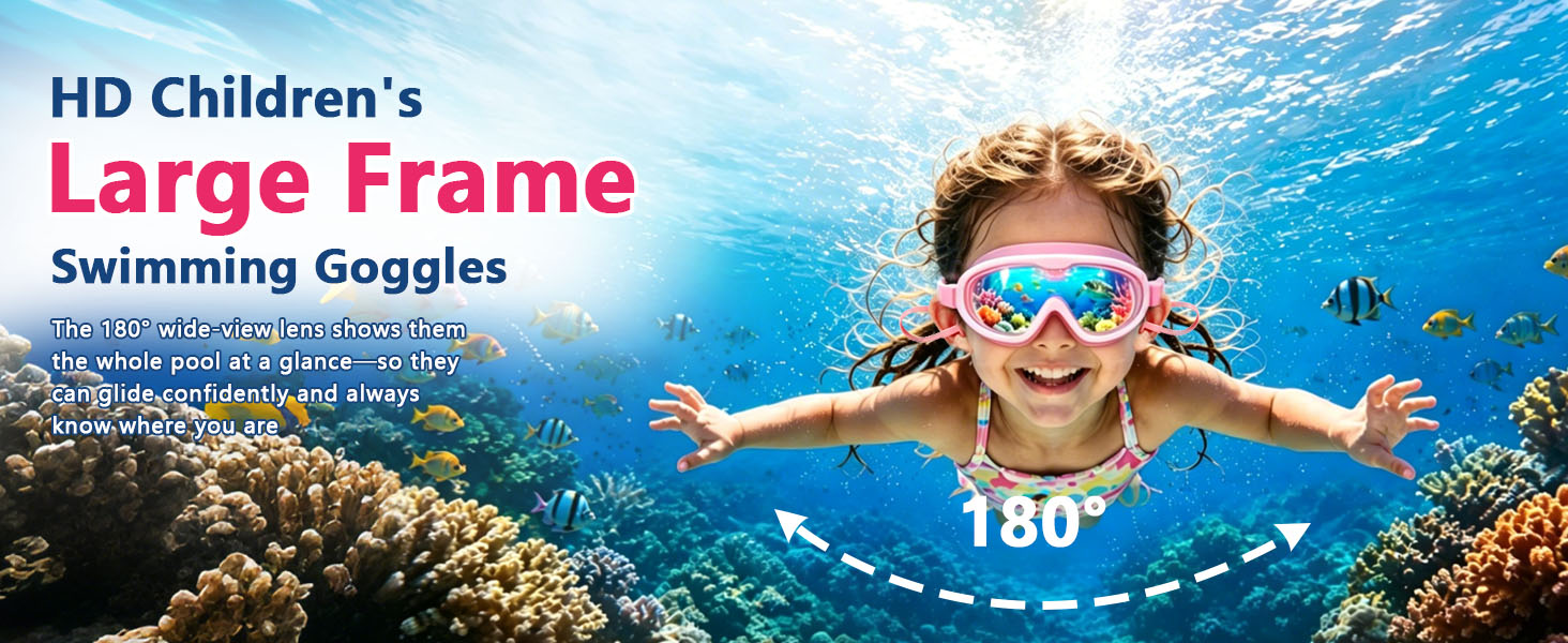 wide view swim goggles