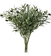 Leftover 6PCS 18Inch Faux Olive Branches for Vase Realistic,Artificial Olive Tree Branches,Fake P...