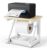 First-zgel Label Holder for Rolls and Fan-fold Labels, Heavy Duty Metal Thermal Label Holder for ...