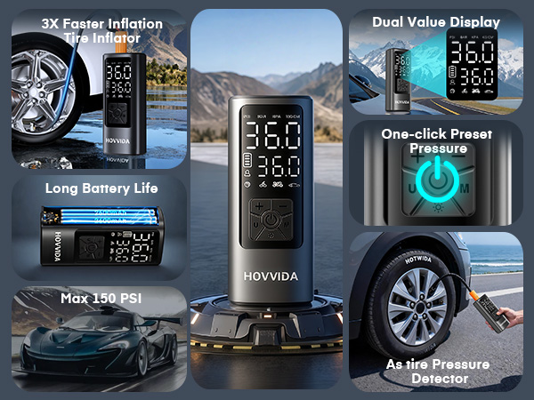 Portbale tire inflator