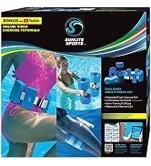 Sunlite Sports Water Workout Combo Set, High Density Water Weight, Swim Belt, Soft Padded, Water ...