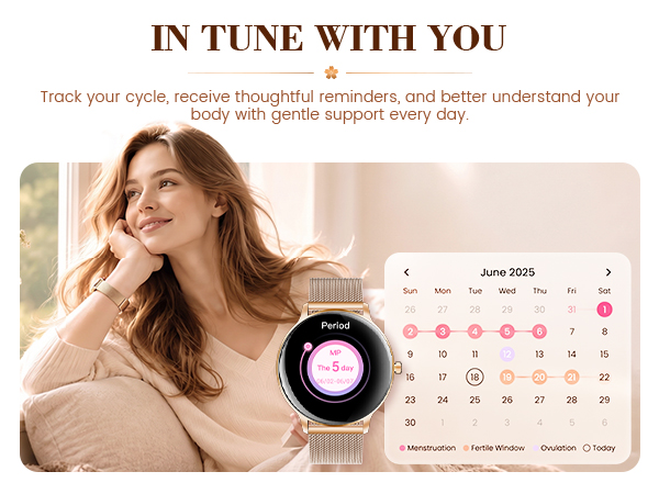 Track your cycle, receive thoughtful reminders, and better understand your body.