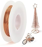 Opvixi Copper Wire, 18 Gauge 60 FT 99.9% Pure Copper Wire for Jewelry Making, Electroculture, Gar...