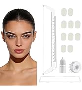Eyebrow Ruler Eyebrow Measuring Tool Beginner Brow Mapping Kit(Includes Pigment Coloring Cotton),...