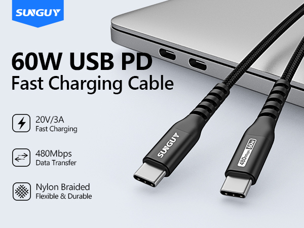 2ft usb c to usb c cable