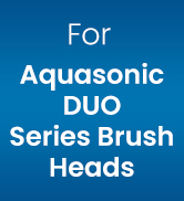 Aquasonic duo toothbrush heads