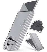 TISGOOG Titanium Utility Knife, Razor SK120 Blades Pocket Knife, Compact EDC Box Cutter, Quick Re...