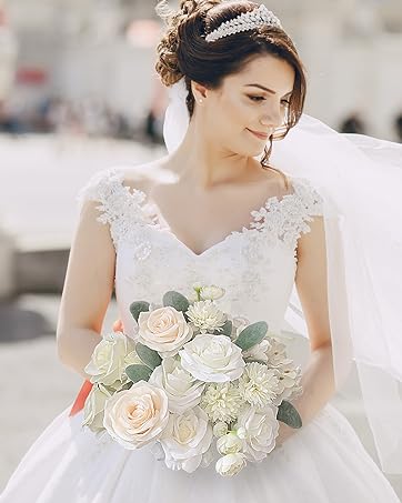 white artificial flowers
