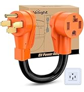Nilight EV Charger Adapter Cord 50 Amp to 30 Amp Pure Copper Heavy Duty 10 Gauge Wire 14-50P to 1...