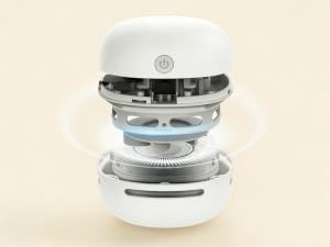 Mini desk vacuum cleaner for desktop table top countertop drawer. It is the perfect holiday gift.