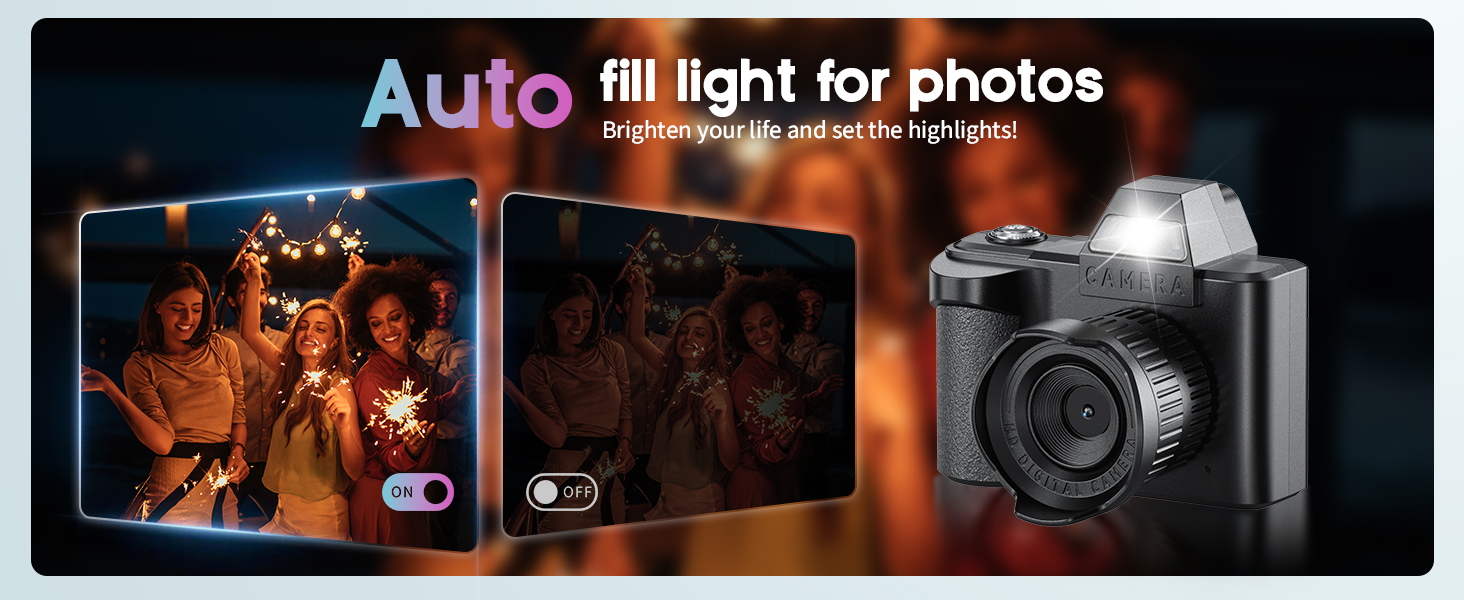 Flash automatic fill light