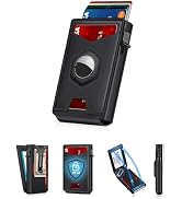 Ruiici Airtag Wallet for Men, Smart Minimalist Metal Wallet Pop Up Credit Card Holder, Holds 8-12...