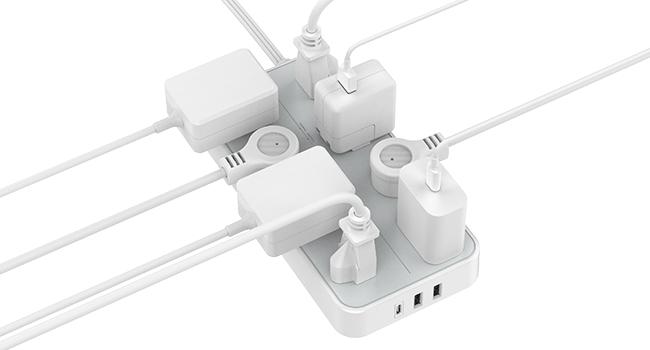 extension cord flat wall plug