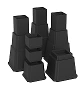 Napnapday 12 inch Bed Risers Heavy Duty, Black