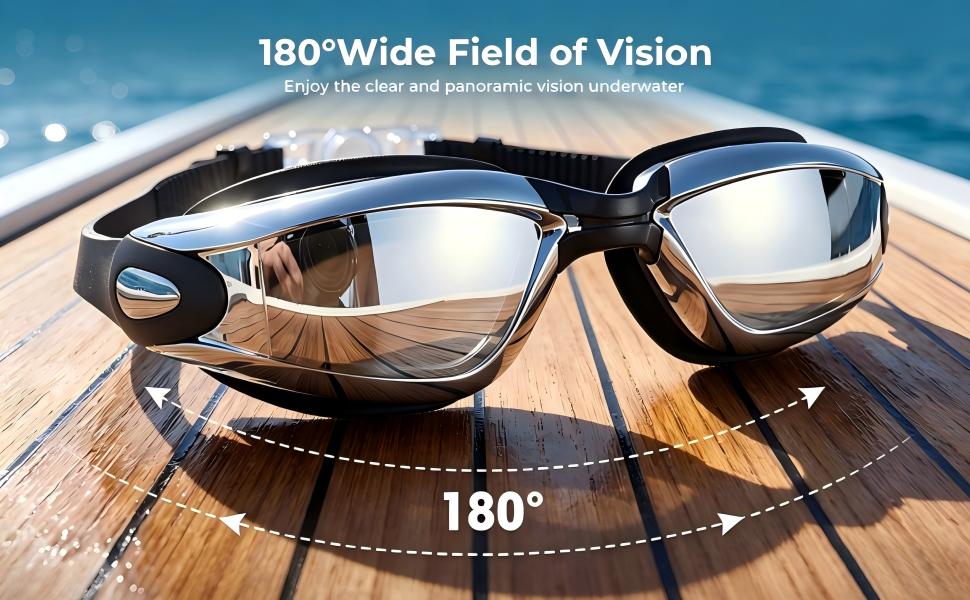 The large frame design offers a 180° wide field of view,