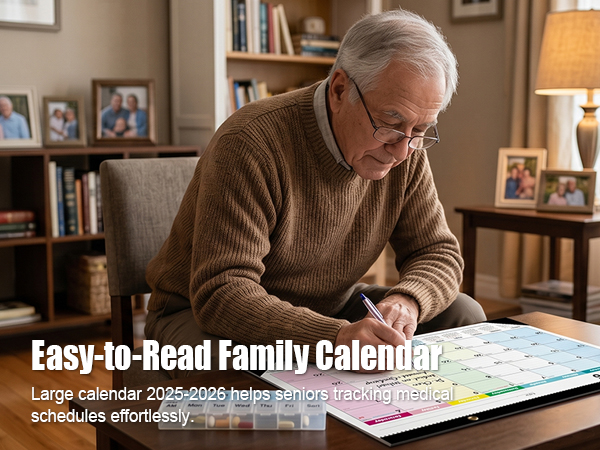 Easy-to-Read Family Calendar