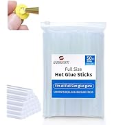 SUNFATT Hot Glue Sticks Full Size,(50 Pcs) 11.8" x 0.43" Large Hot Glue Sticks Perfect for Hot Gl...