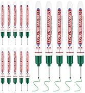 Mkobon 15 Pcs Long Head Deep Hole Marker, 20 mm Long Nose Nib Deep Reach Metal Marking Pen, Quick...