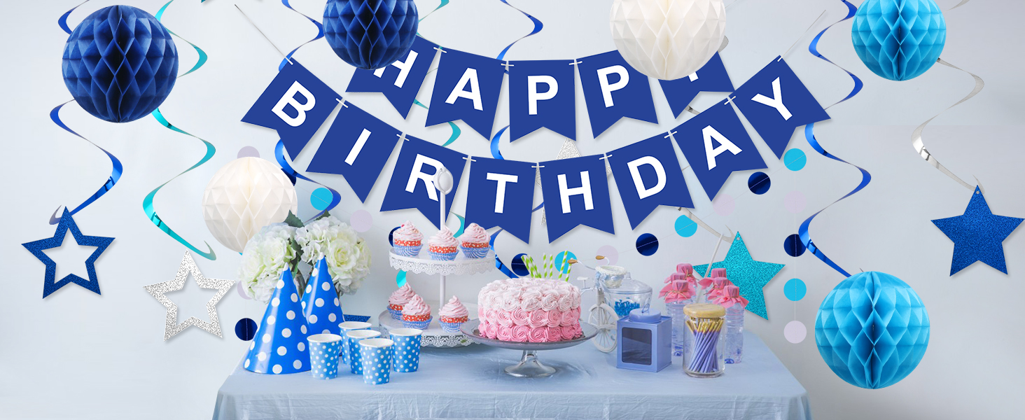 Blue Birthday Decorations