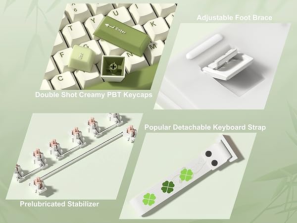 60% Gaming Keyboard Pink, QMK/VIA Creamy Mechanical Keyboard