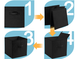 cube storage organizer bins