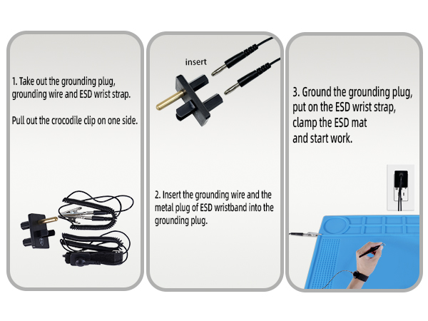 anti static mat anti static wrist strap esd mat anti static soldering mat silicone solder mat